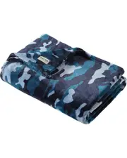 Kenneth Cole Reaction Blend Out Ultra Soft Plush Fleece Reversible Throw Blanket