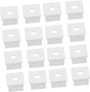 BESPORTBLE 20pcs Square Plastic Plug End Caps for Tubing Compatible Insert for Fence Posts Easy Insertion Protective Cover for Square Tube Columns and Railings Versatile Glide Inserts