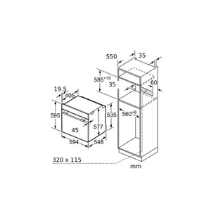 (直營經銷商)BOSCH 博世 HSG656XS1 60公分 嵌入式 蒸烤爐--得意家電