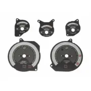 CLASSIC BLACK BRUSHED STAINLESS STEEL GAUGE FACES NB Jass 240KMH 2267