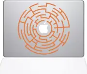 The Decal Guru Circle Maze Runner MacBook Decal Vinyl Sticker - 13" MacBook Pro