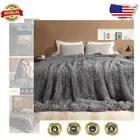Super Soft King Size Faux Fur Blanket 90”x90” – Perfect for Cozy Evenings