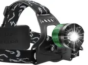 Headlamp Rechargeable, Super Bright Headlamps with 4 Modes, Outdoor Green