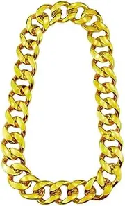 [Sarini] Gold Necklace for Men - Gold Chain Necklace, Choker, Chunky Hip Hop Chain Necklace - Jewellery Decoration for Men and Women - Fashion Statement Piece (70cm)