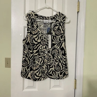 Nicole Miller NWT Sleeveless Top Size M