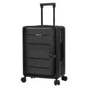 Traveler’s Choice Collapsible Carry-on Hardside Spinner BLACK