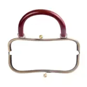Bag Kiss Clasp Lock,Retro Metal Purse Frame,Bronze Square Purse Frame Kiss Clasp