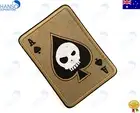 Ace of Spades Death Card XL Hook & Loop Military Combat Patch Flag Australia AUS