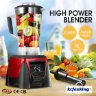 Maxkon 3L Commercial Blender Mixer Food Processor Smoothie Ice Crush Metal Red