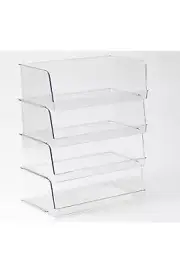 Tidy & Co. Stackable Clear Storage Bins Clear