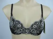 Elle Macpherson Intimates Sheen Underwire Bra 10A 10B 10C 12A 14A Colour Jet