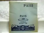 GS PA115 Watch Crystal Fit Elgin 7329 - 14.55 mm Factory Replacement Wraparound