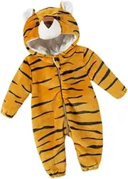 [kokiya] Baby Jumpsuit Long Sleeve Baby Costume with Hood Newborn Infant Baby Snowsuit