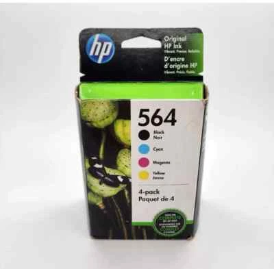 Genuine HP 564 Black & 564 Color C/M/Y Ink Cartridges sealed