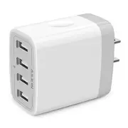 USB Charger Cube, Wall Charger Plug, 4.8A 4-Muti Port USB Adapter Power Plug