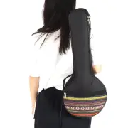 4 String Banjo Bag Gig Ethnic Style Cotton With Adjustable Straps Instrument DSO