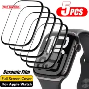 5PCS Screen Protector for Apple Watch 10 9 8 7 40 41 42 44 45 46MM Ceramic Film
