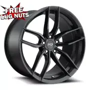 17 inch 17x8 NICHE 1PC M203 VOSSO MATTE BLACK wheel 5x4.25 5x108 +40 (for: Jaguar)