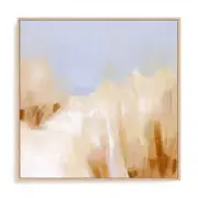Artey | Beach Grass Impression II - Framed Canvas - Natural Frame - 140 x 140cm