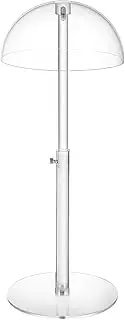 Rissunkv Hat Stands for Display | Clear Hat Holder,Acrylic Domed Organizer Height Adjustable Decorative Display for Bedroom Table Dresser