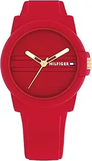 [Tommy Hilfiger] Women's Simone 1782689 Quartz Watch, Red, 36 mm Case Diameter