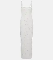 [Clio Peppiatt] Clio Peppiatt Droplet embellished gown AU 10 white