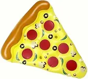 Inflatable Pizza-Shaped Pool Lounge Chair Float Bed for Adults Heavy-Duty Float Mat Summer Beach Water Lounger Swimming LWX