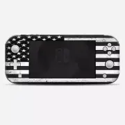 Skins Decals wrap for Nintendo Switch Lite - Black White Grunge Flag USA America