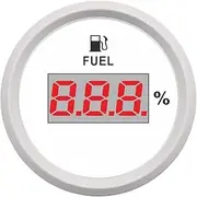 52mm Auto Fuel Level Gauge 0-190ohm 240-33ohm Waterproof Pointer Fuel Level Meter Car Fuel Sender Unit Fit Boar Car Yacht RV Car Fuel Meter(WW 0-190 ohm)