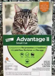 Advantage II Flea Prevention & Treatment for Small Cats 5-9 lbs