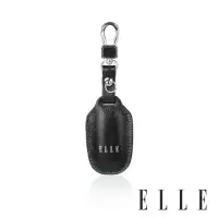 在飛比找momo購物網優惠-【ELLE HOMME】ELLE品牌皮革鑰匙圈(黑色/咖啡色