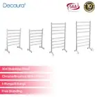 Decaura Electric Heated Towel Rail Free standing 6/8 Rungs 304 Stainless Steel