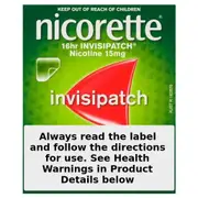 Nicorette Quit Smoking 16 Hour Nicotine InvisiPatch Step 2 15mg 7 Pack