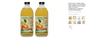 Mother Earth Organic Apple Cider Vinegar with The Mother (2/16oz Glass Bottles)