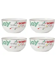 Lenox Set of 4 Snoopy Christmas All-Purpose Bowls