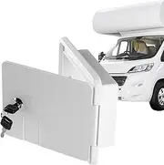 Motorhome Access Door - Trailer Access Hatch, Outdoor Utility Panel Replacement, Waterproof Entry Cover | Lockable Power Cord Port for Campi