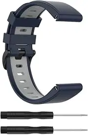 [ISOUDE] 22 26MM 20MM Watchband Strap For Garmin Fenix 6X 5X Pro Watch Sport Silicone Wrist Band For Fenix 6 5 Pro 6S 5S Watch Strap