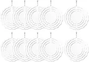 Voniecop 10Pcs 3 Inch Sublimation Wind Spinner Blanks 3D Wind Spinners Hanging Wind Spinners for Indoor Outdoor Garden Decoration