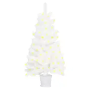 90cm Christmas Tree Artificial Holiday Christmas 250 Branches with 150 Warm LED Lights for Home, Office, Party Decoratio