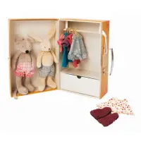 在飛比找momo購物網優惠-【Moulin roty】小小衣櫥組(歐盟CE認證的娃娃變裝