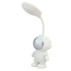 (White)Kids LED Desk Lamp Rechargeable Dimmable Portable Mini Bedside Study C