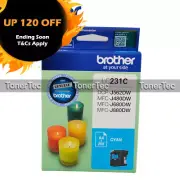 Brother Genuine LC231-C CYAN Ink Cartridge for DCP-J562DW/J480DW/J680DW/J880DW