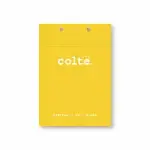 COLTE 上掀式筆記本 A5 100P （148X210MM）點點 黃