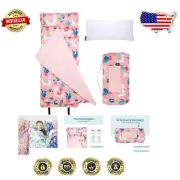 Cozy Kids Original Nap Mat with Pillow – Llama & Cactus Travel-Friendly Design