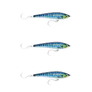 3x Rapala 17cm X Rap Magnum Stick Slow Sink Bait Fishing Lures - HD Wahoo UV