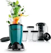 [GOURMETmaxx] Mr. Magic Mixer, Smoothie Maker with XXL Accessory Pack, Stand Mixer, 18 Pieces, Blender with Leak-Proof Food Storage Lids, Food Processor for Shakes, Smoothies etc.