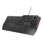 Elecom TK-G02UMBK Wired Gaming Keyboard with Detachable Wrist Rest Volume Dial