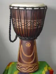SALE - PRO ! Handmade 20" MOON and STAR Djembe Bongo Drum M15 + EXTRA