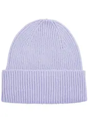 Colorful Standard Ribbed Wool Beanie - Lilac One Size