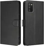 Compatible with Samsung Galaxy S20 FE 5G PU Leather Phone Cover,Compatible with Samsung Galaxy S20 Lite 5G Card Slots Flip Stand Wallet Case Black